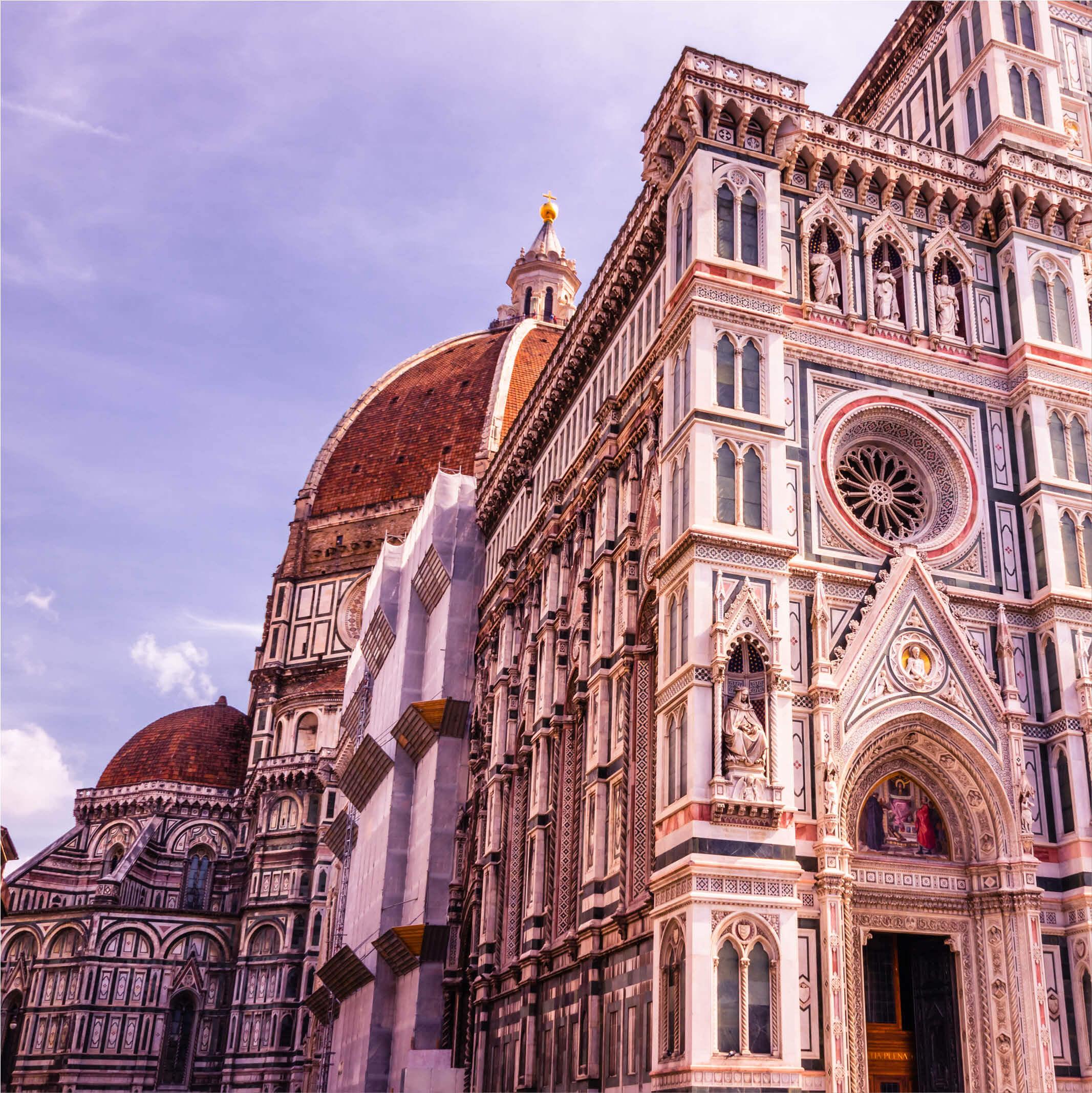 Picturesque view of Cathedral of Santa Maria del Fiore in Florence, Italy