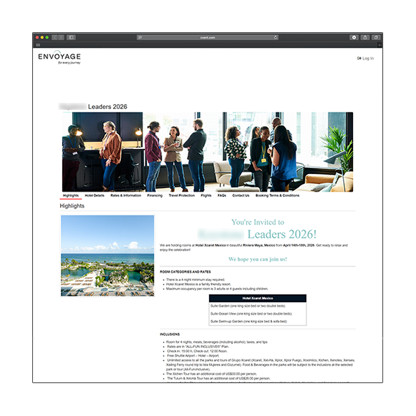 A custom registration site for your meeting